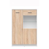 Vitrina NEPO REG1D1W/90 BI/DSO